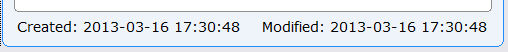 Date Created and Modified