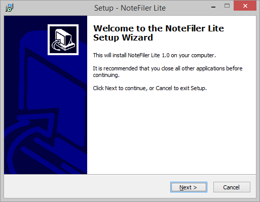 NoteFiler Lite Installer